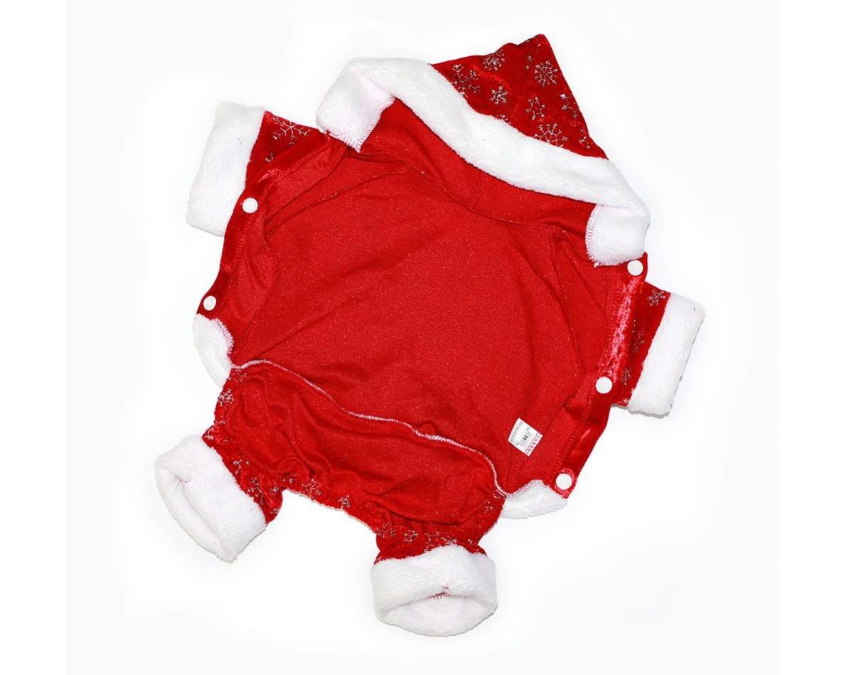 Новогодний костюм для собаки Дедушка Мороз