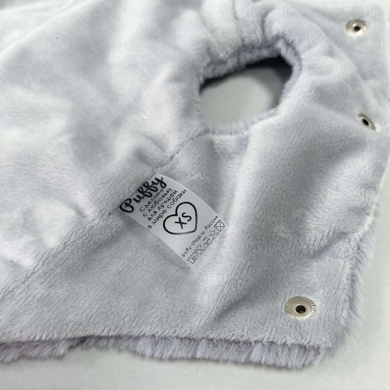 Жилетка для собаки меховая Puffy Морозка серая