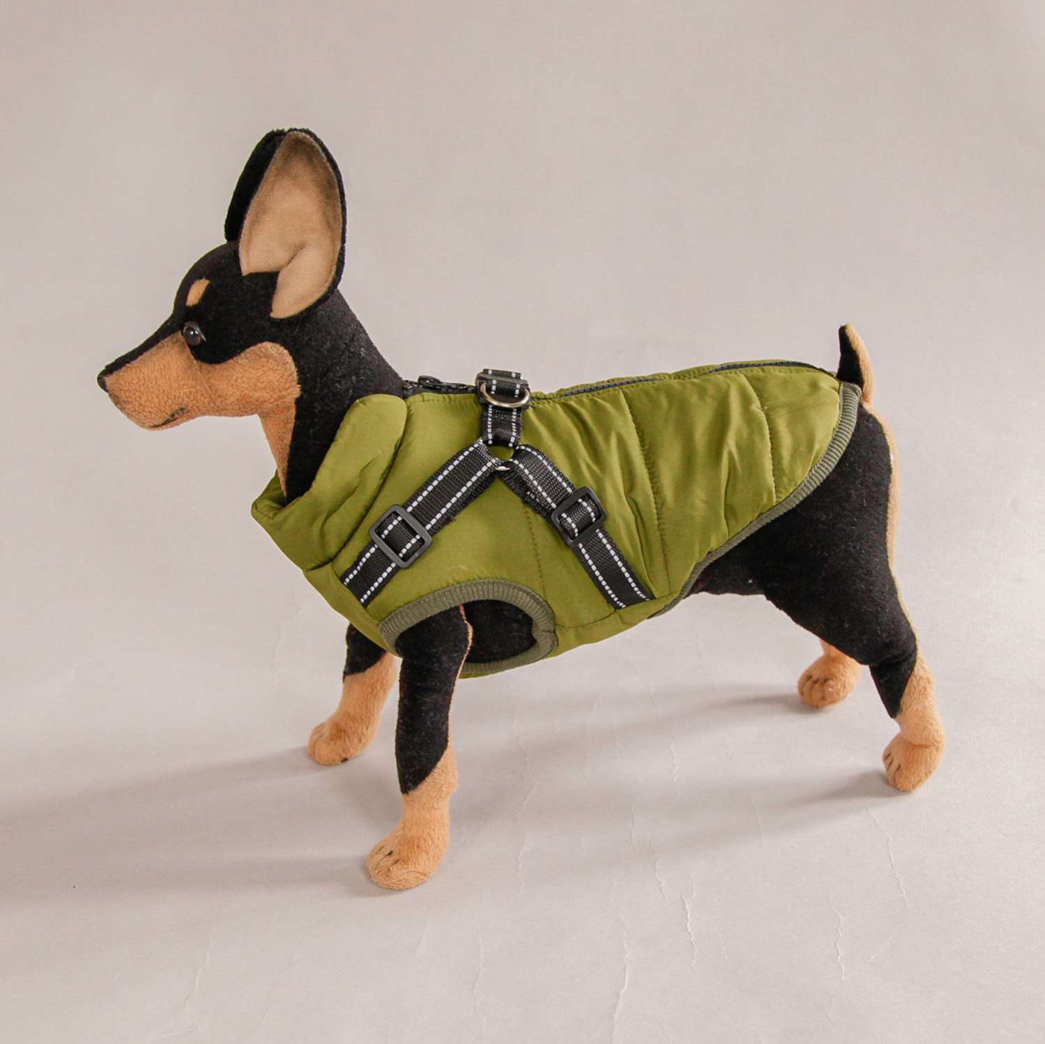 Жилет со шлейкой для собаки утепленный Pet Фикси