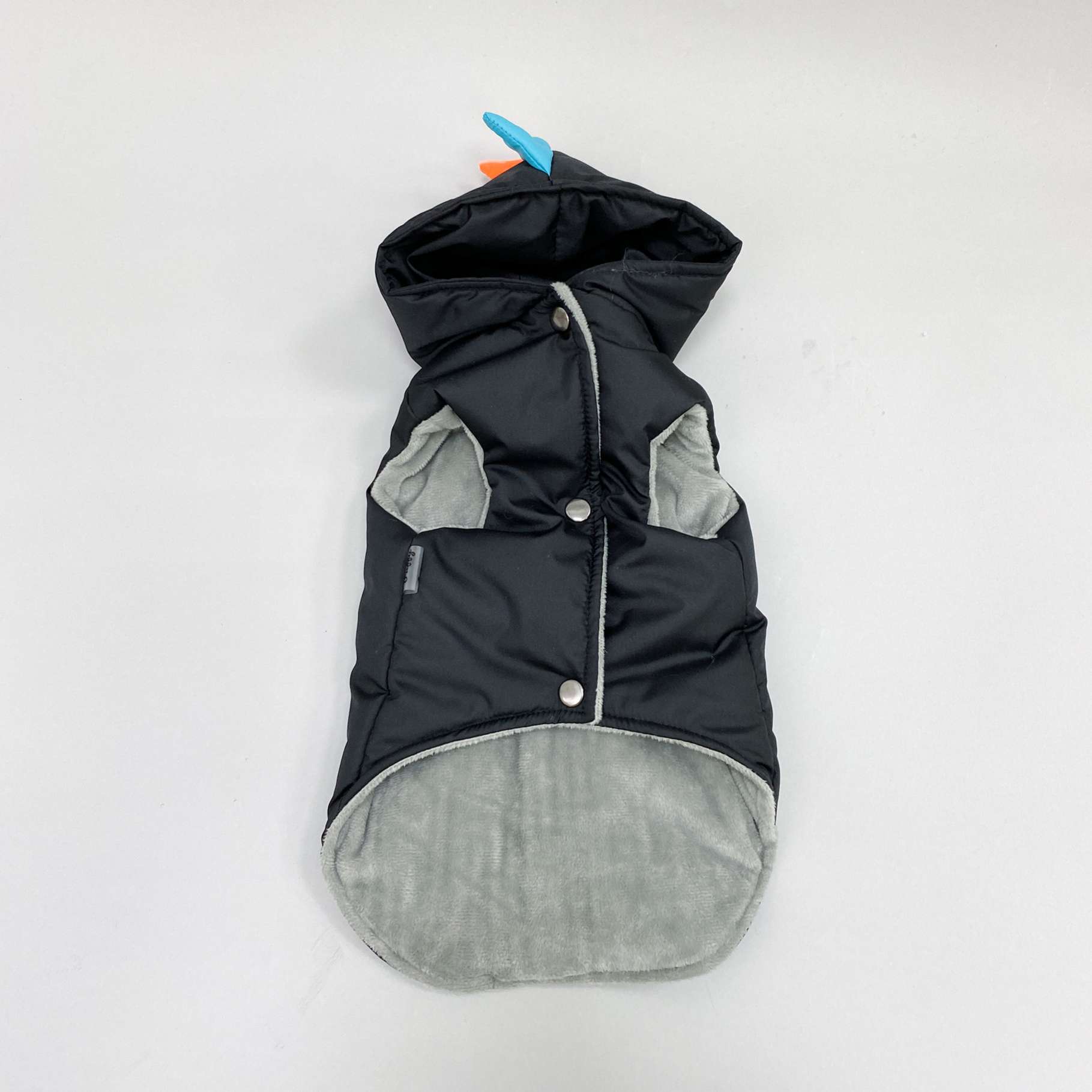 Жилет для собаки утепленный Puffy Дино Черный