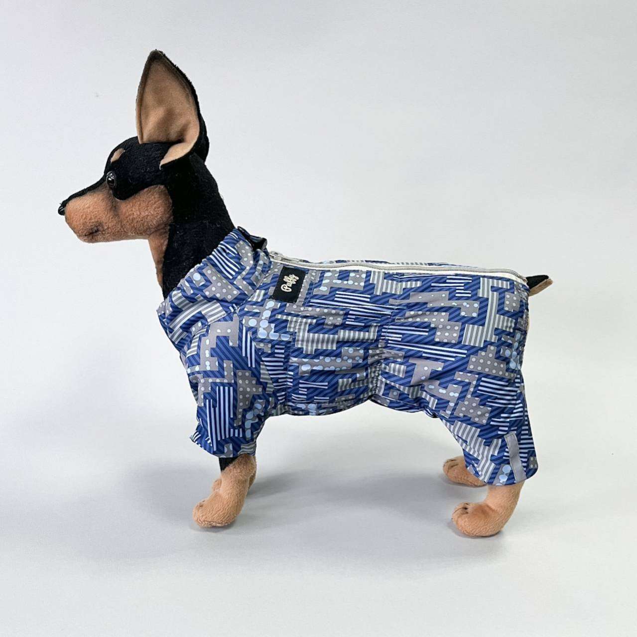 Дождевик для собаки утепленный Puffy Графика