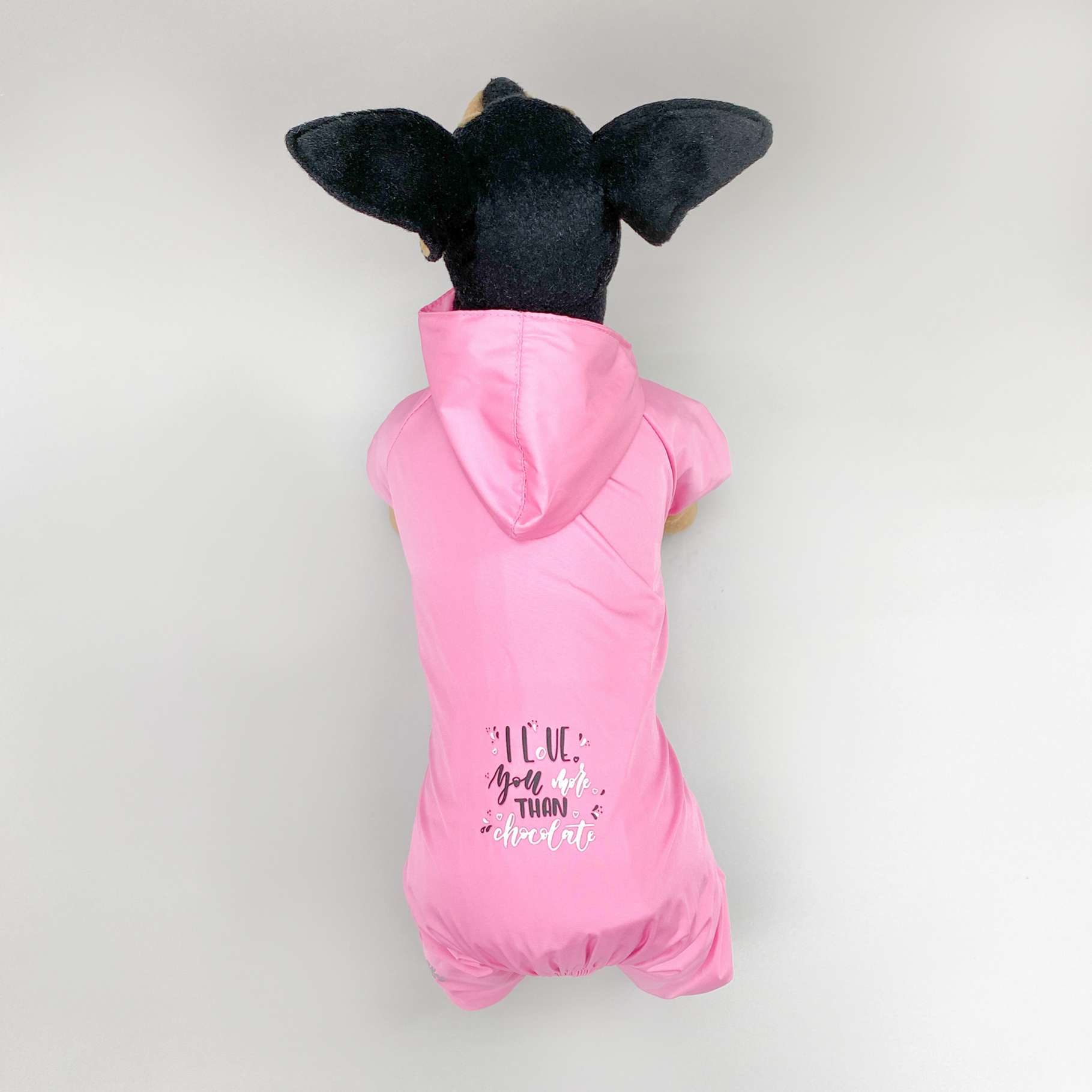 Дождевик для собаки Puffy Шоколад розовый