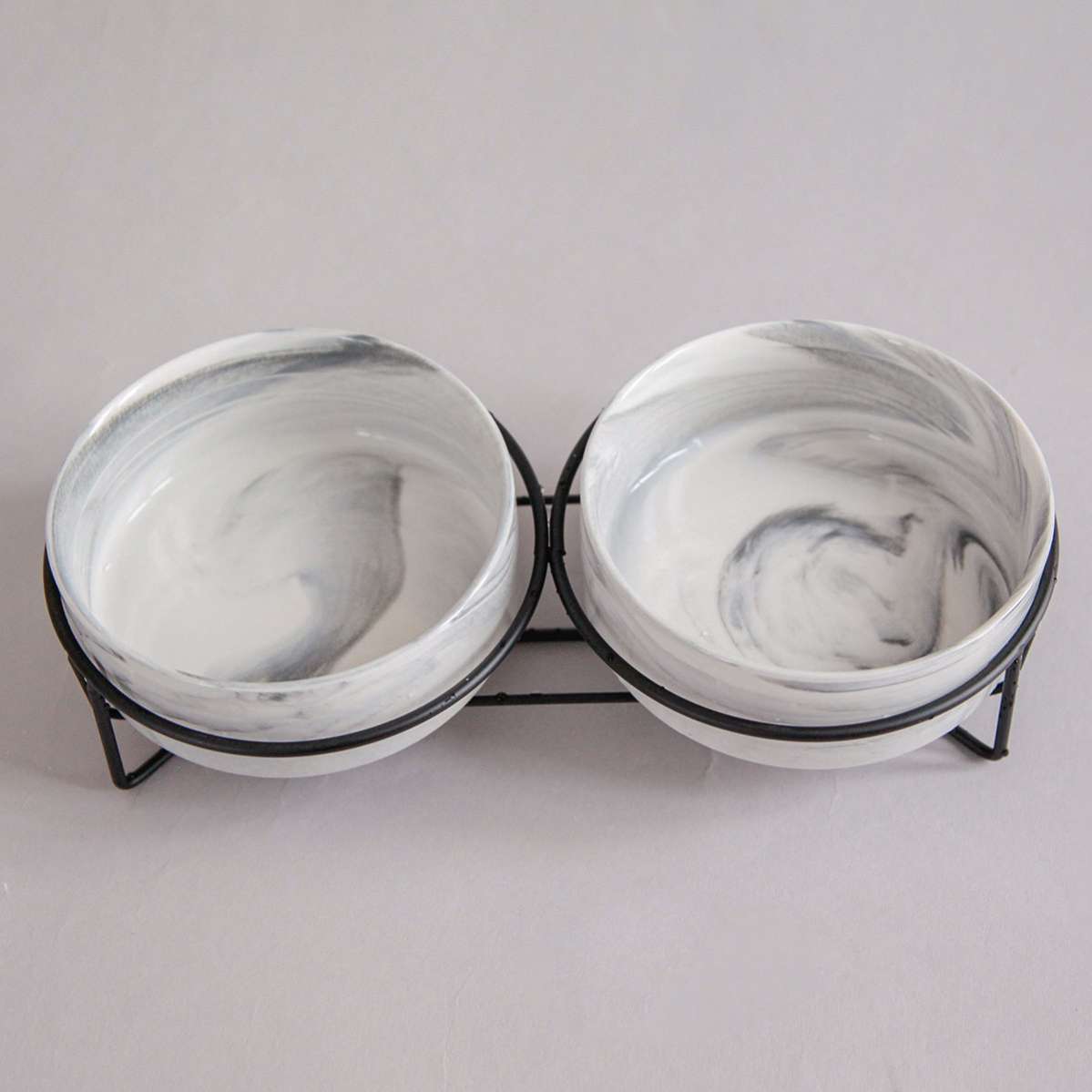 Миска для собак на подставке Pet Мрамор