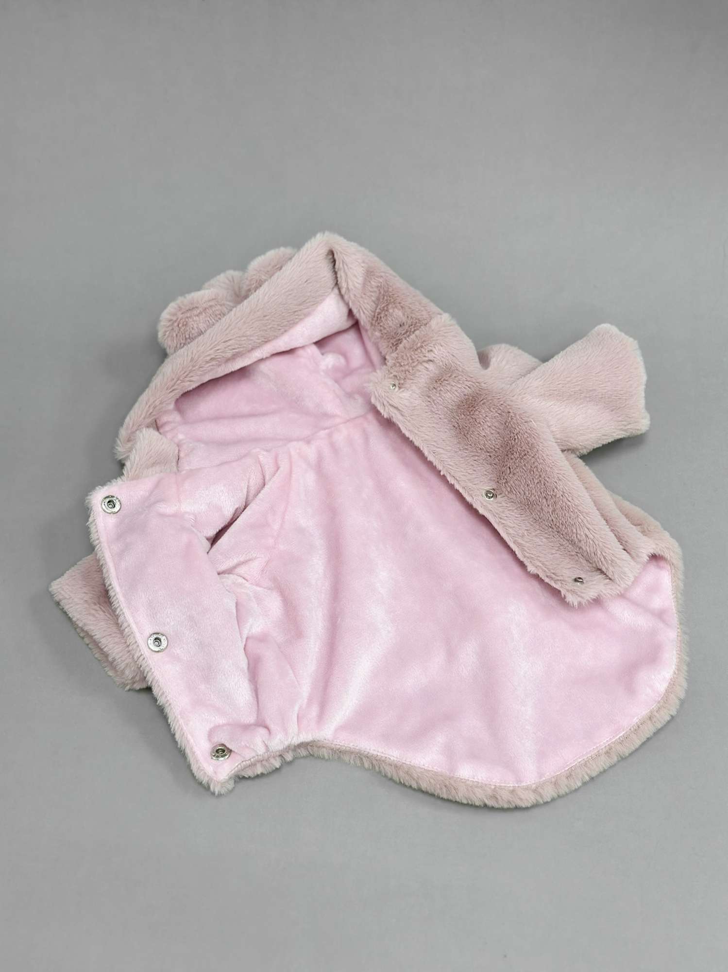 Шуба Puffy Тедди розовая