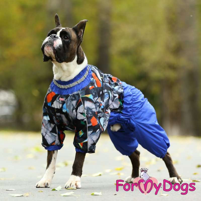 Зимний комбинезон для собак средних и крупных пород ForMyDogs Абстракция