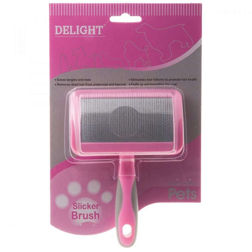 Пуходерка для собак Line Pink мягкая