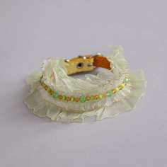 Ошейник для собак с натуральным камнем Кошачий глаз