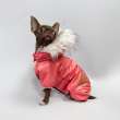 Зимний комбинезон для собак Арктическая зима коралловый