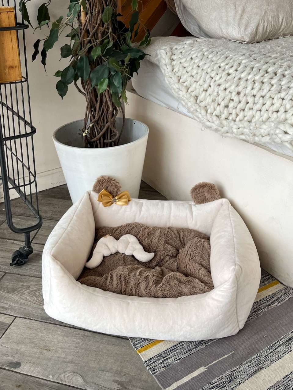 Диван для собаки Puffy Умка Молочный