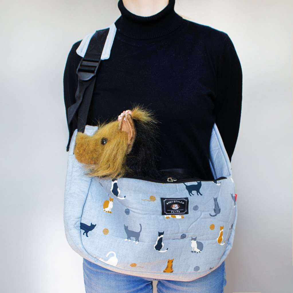 Сумка для собак Слинг Pet Котики