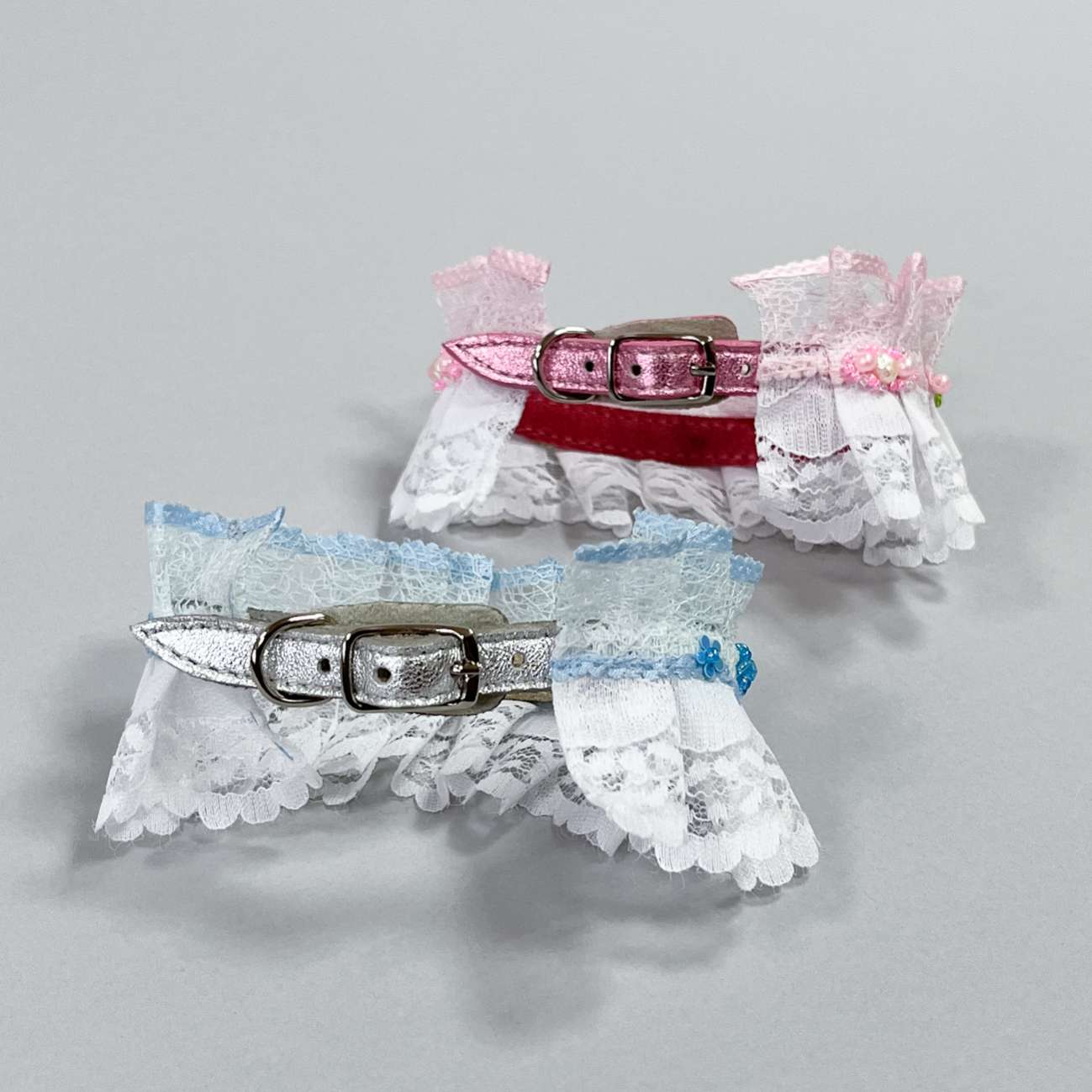 Ошейник для собак с натуральным камнем Жемчуг