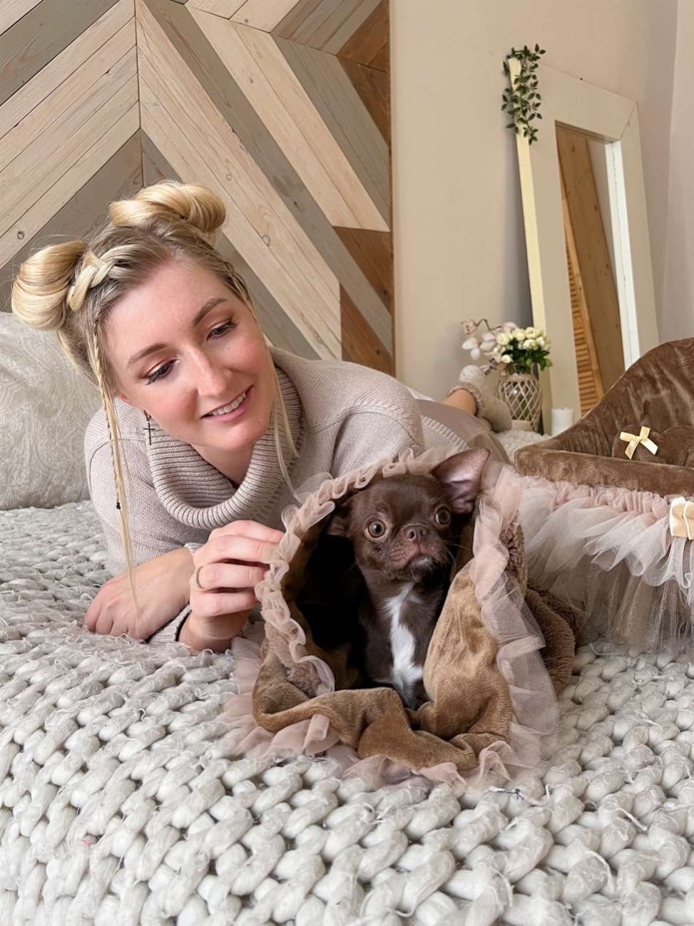 Плед для собаки Puffy Мокко