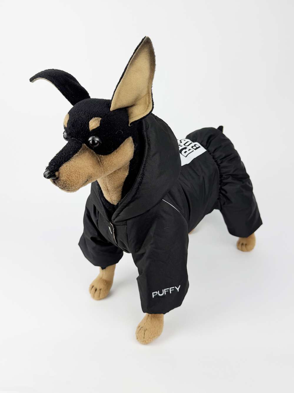 Зимний комбинезон для собак Puffy Босс Черный