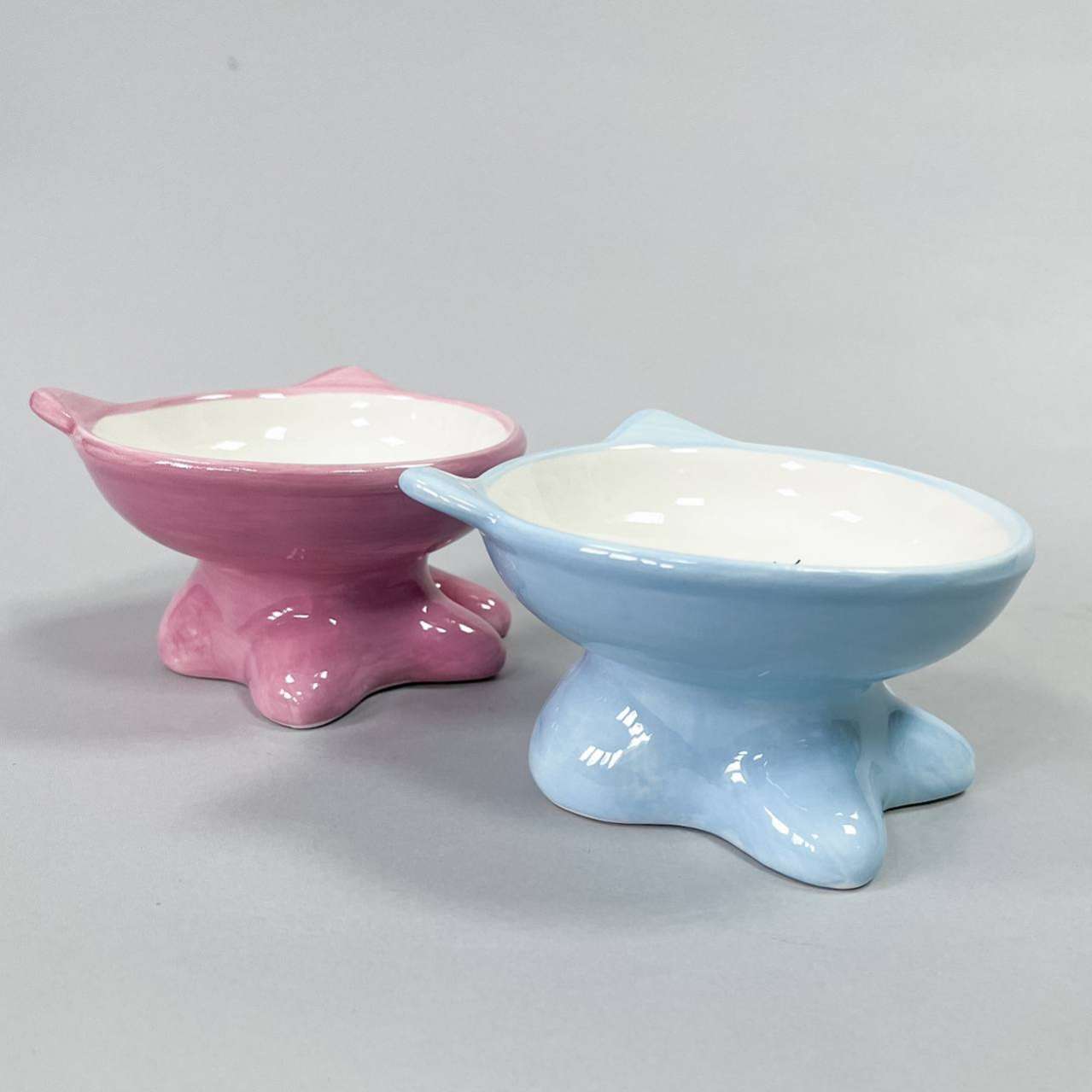 Миска для собак керамическая Мордочка на ножках