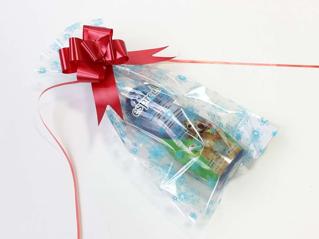 Новогодняя упаковка (пакет и бант)