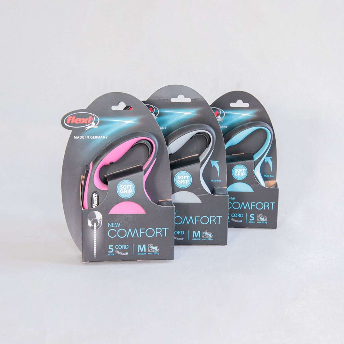 Рулетка для собак на тросе Flexi New Comfort с регулятором ручки