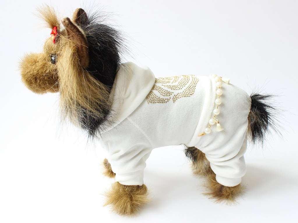 Костюм для собак велюровый Роза