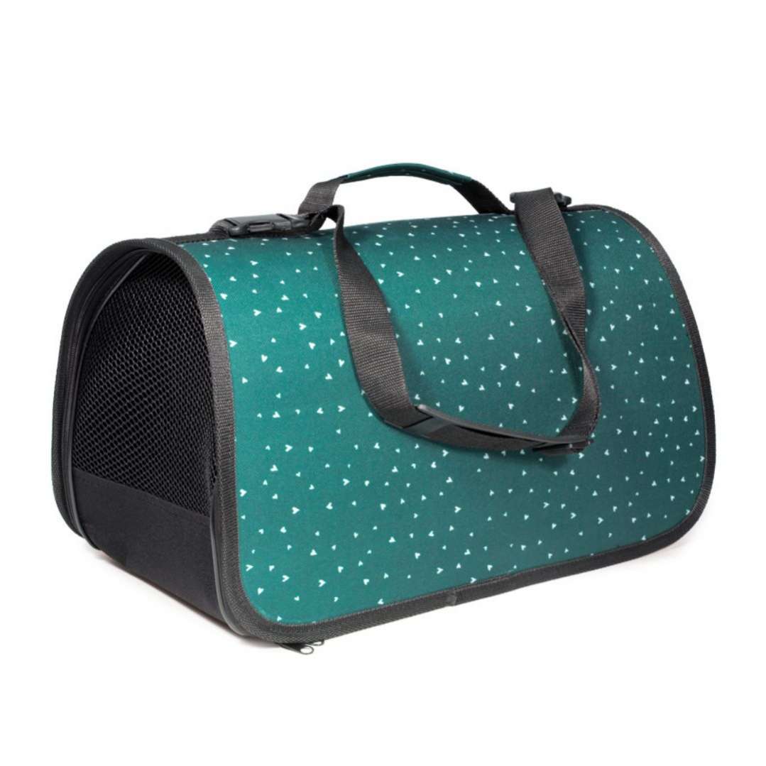 Сумка переноска для собак Сердечки