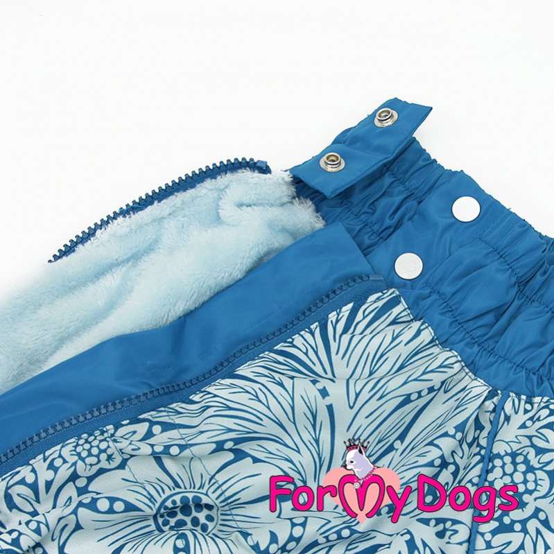 Комбинезон для собак на широкую грудь ForMyDogs Васильки