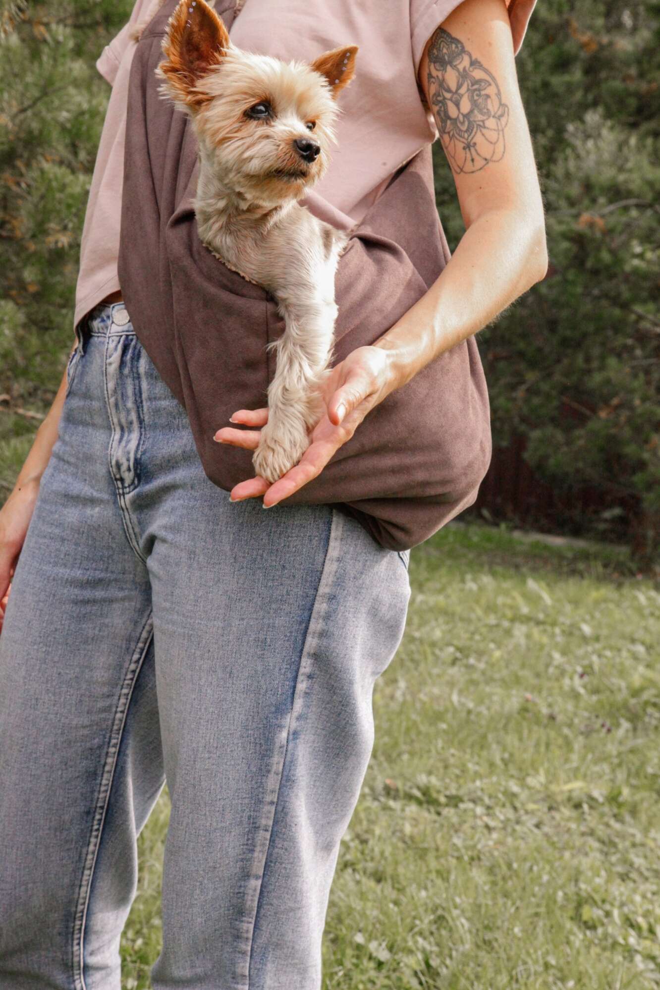 Сумка для собак Гамак Puffy Корица зимняя