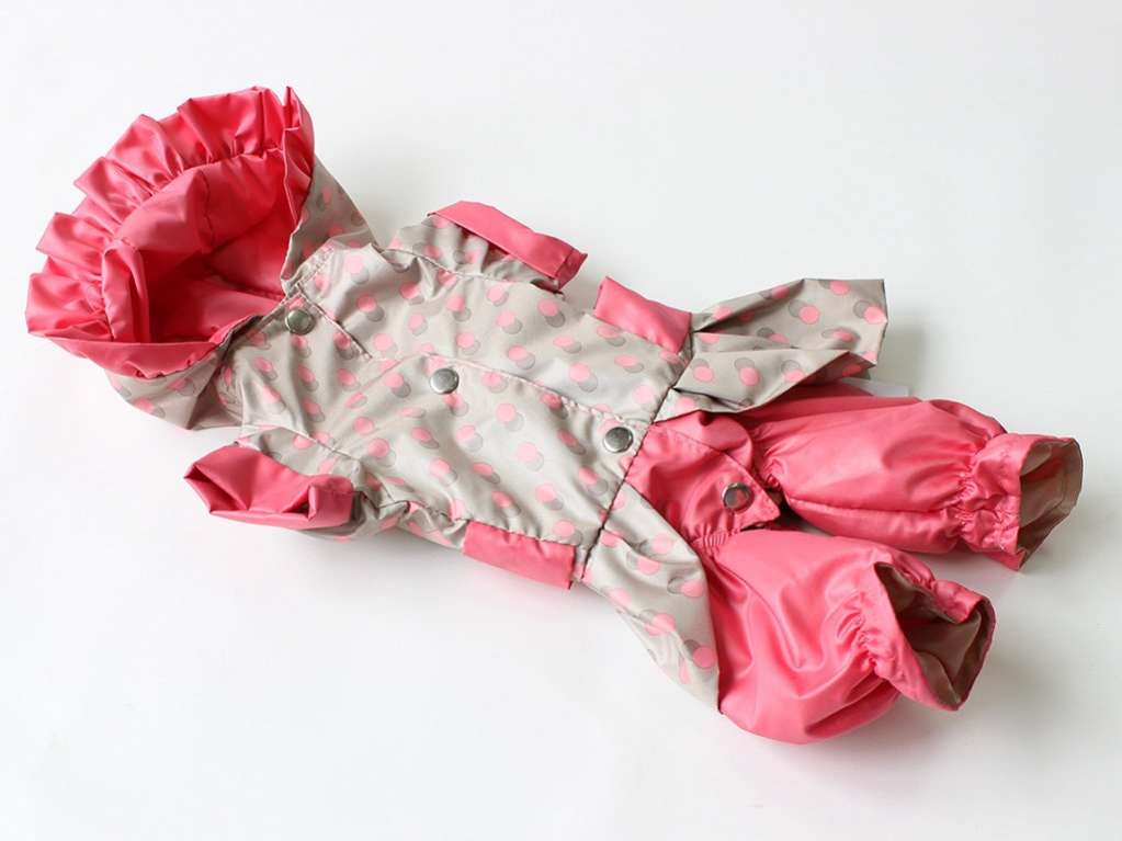 Дождевик для собаки Горошки