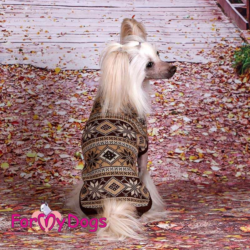Свитер для собак ForMyDogs Cover Коричневый
