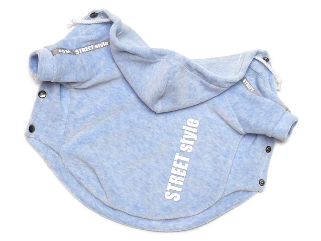 Толстовка для собак велюровая Premium Уличный стиль