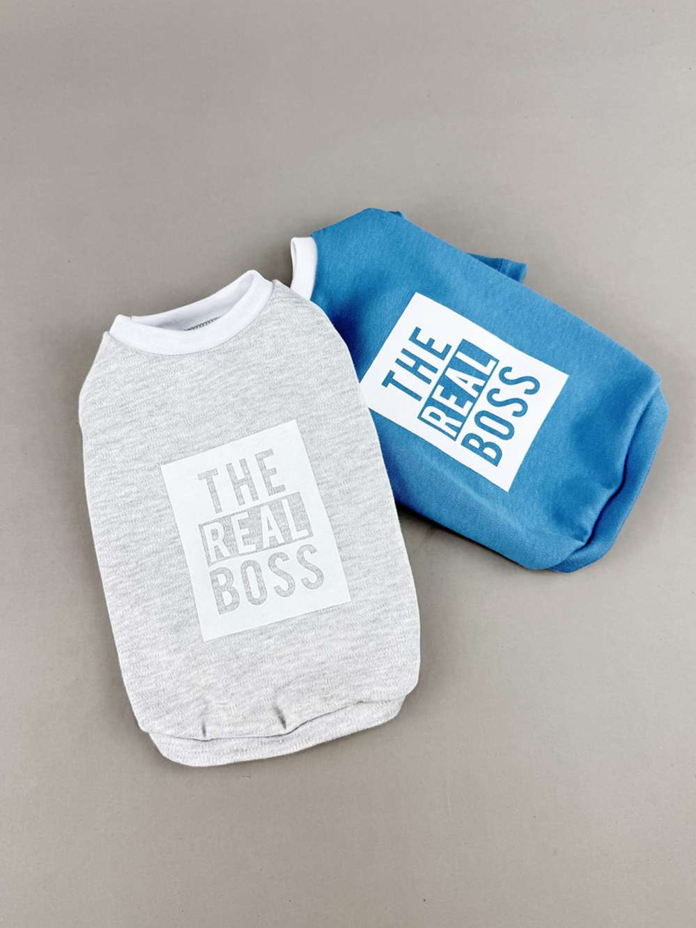 Майка для собак Puffy Босс серая