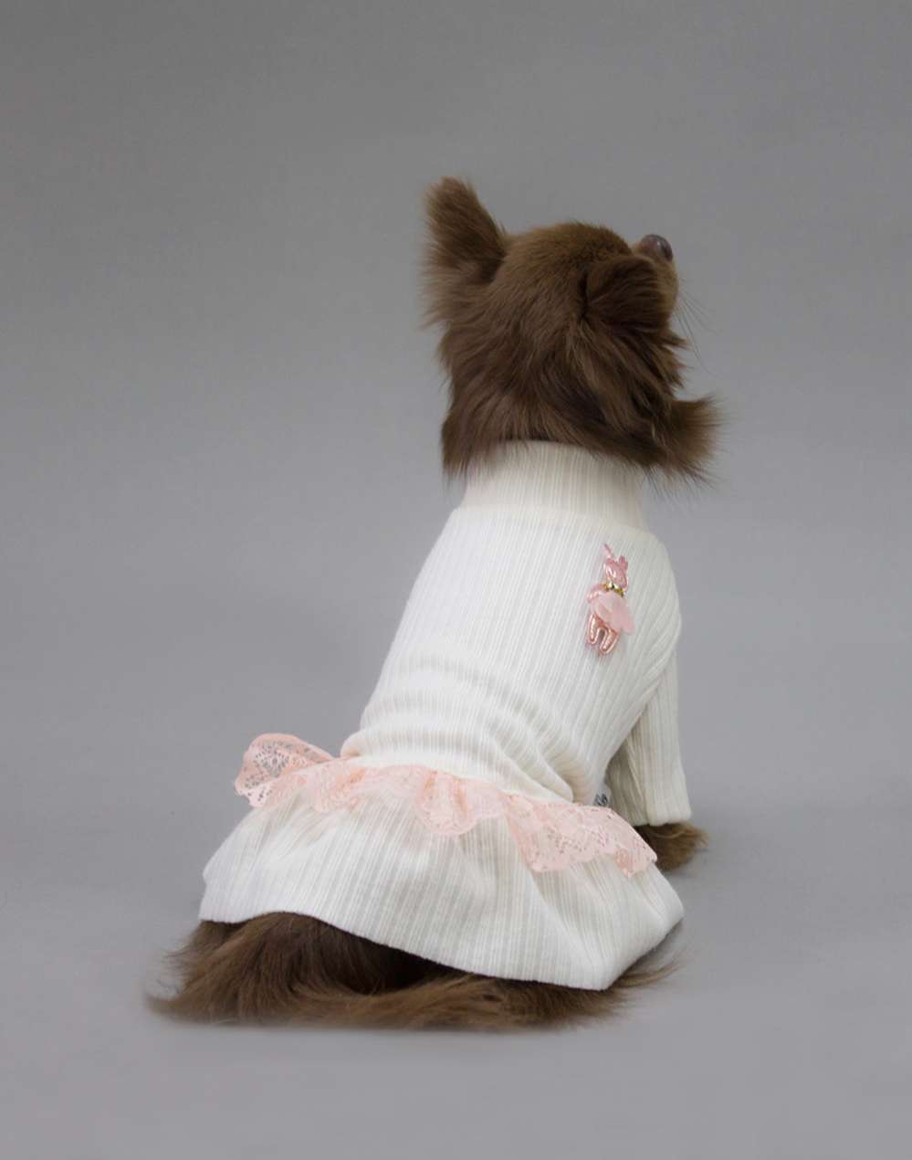 Платье для собак Puffy Лапша молочный