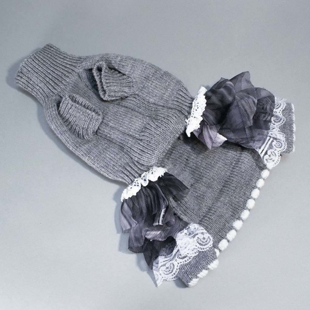 Шерстяное платье для собак Puffy Грейси