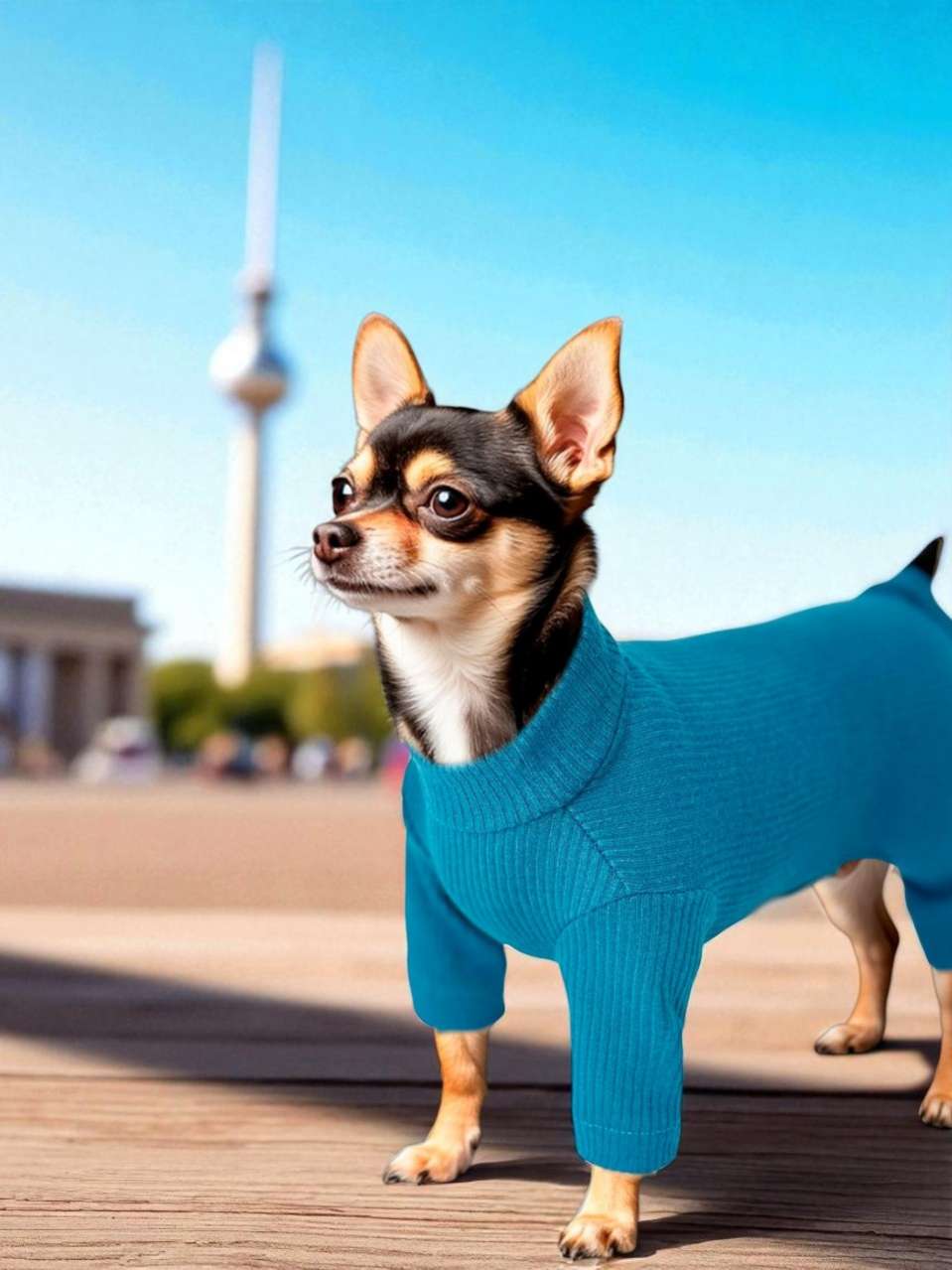 Костюм-боди для собак Puffy Лапша Море