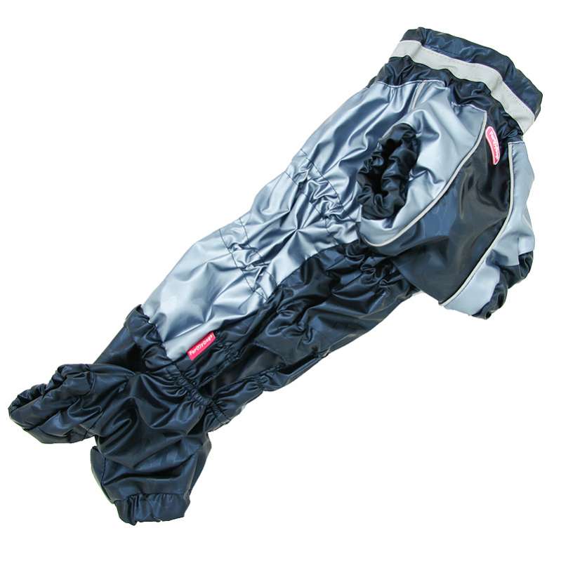 Дождевик для таксы и корги ForMyDogs Металлик