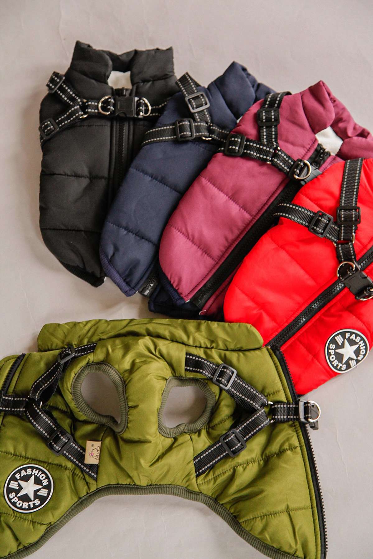 Жилет со шлейкой для собаки утепленный Pet Фикси