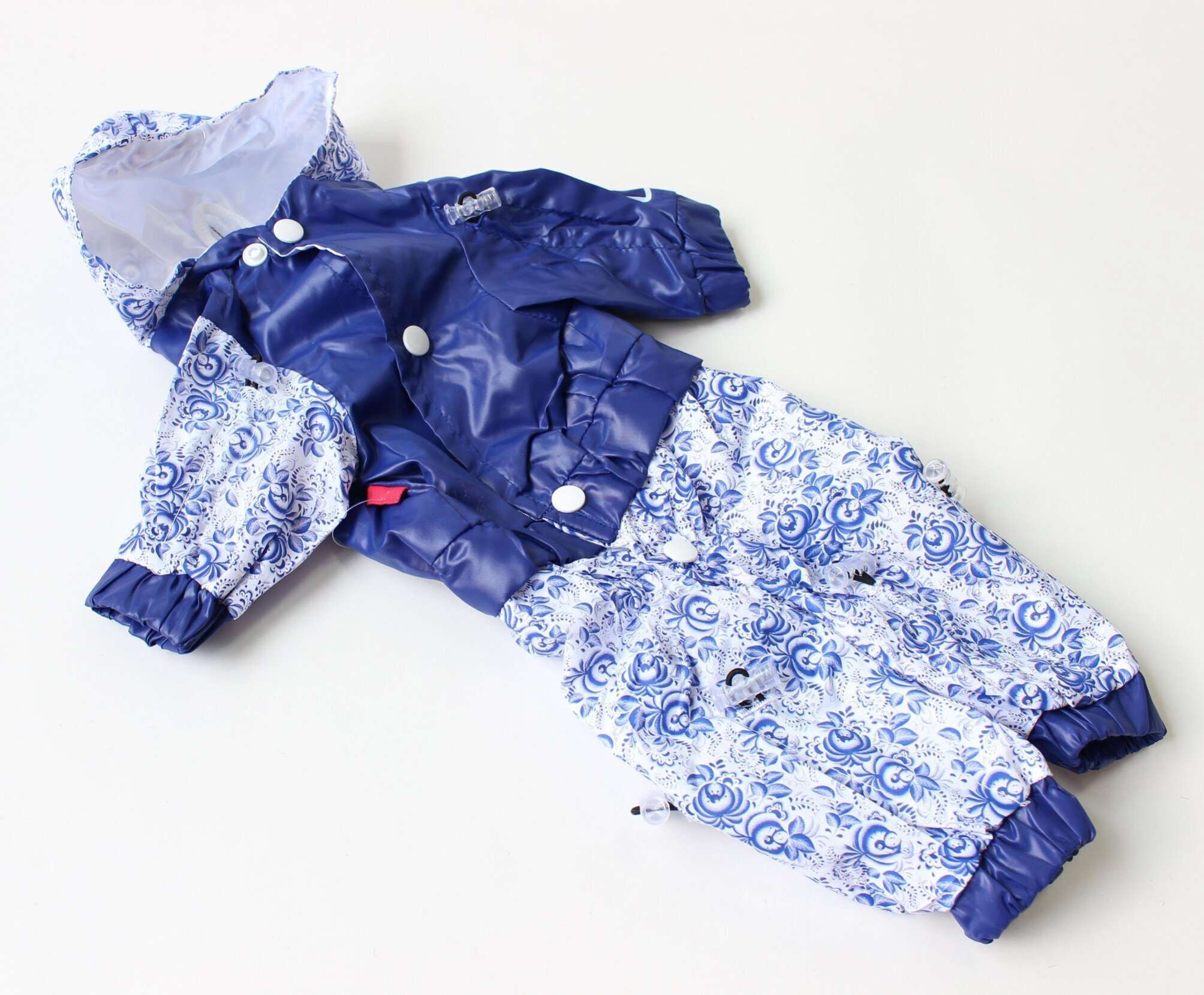 Дождевик для собаки Premium Гжель