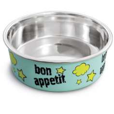 Миска для собак металлическая на резинке Triol Bon Appetit