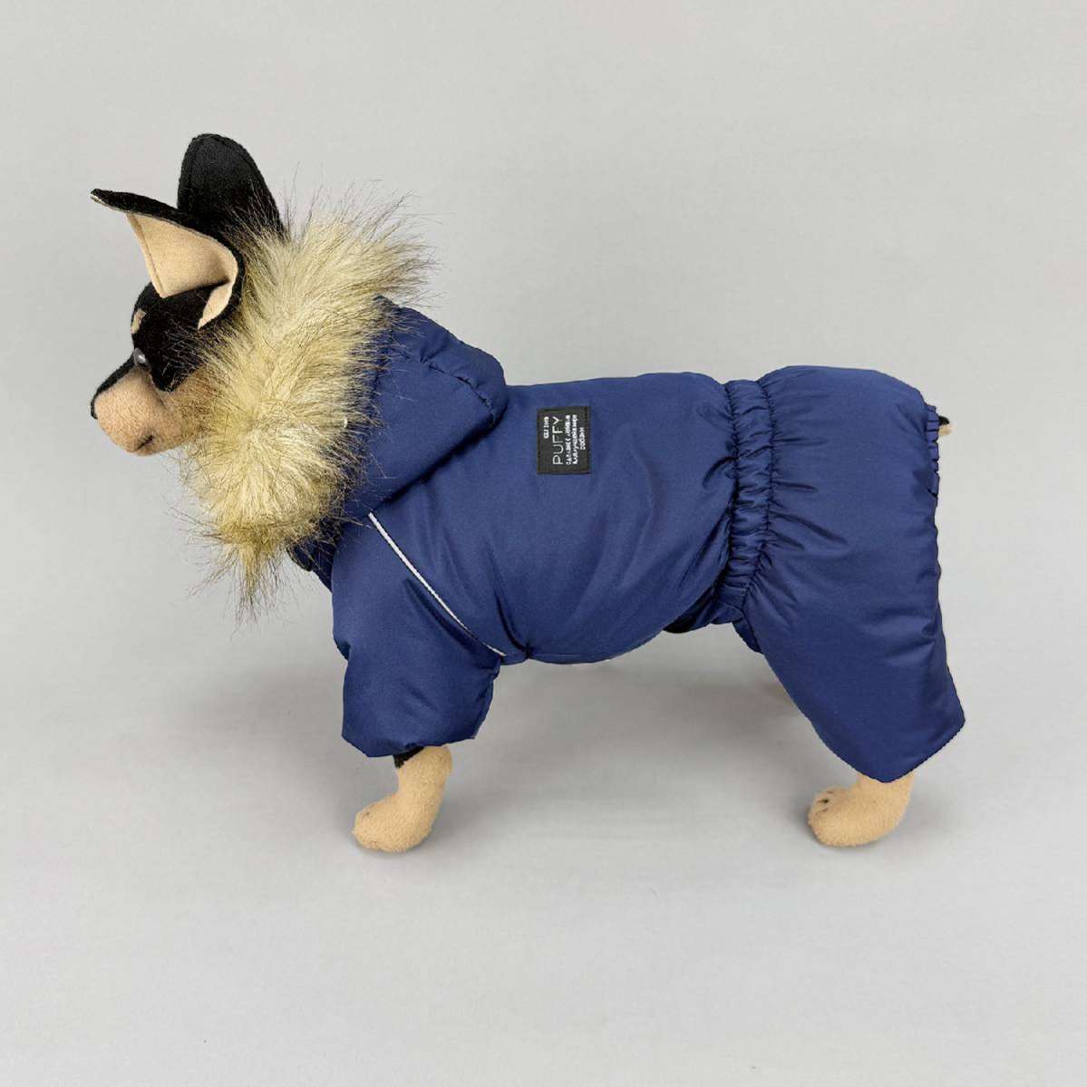 Комбинезон Puffy Аляска на шёлке синий