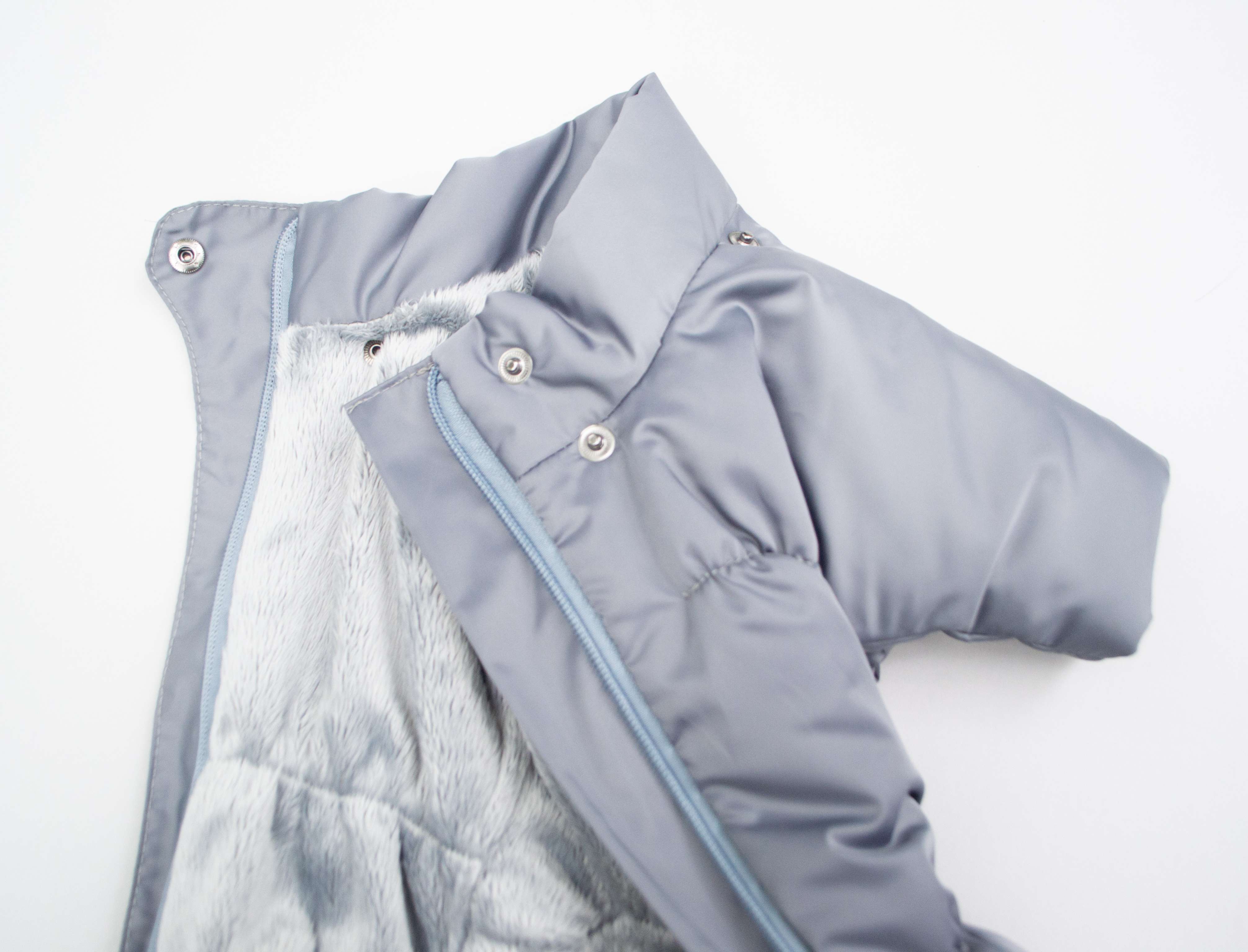 Зимний комбинезон для собак Северное сияние Сталь