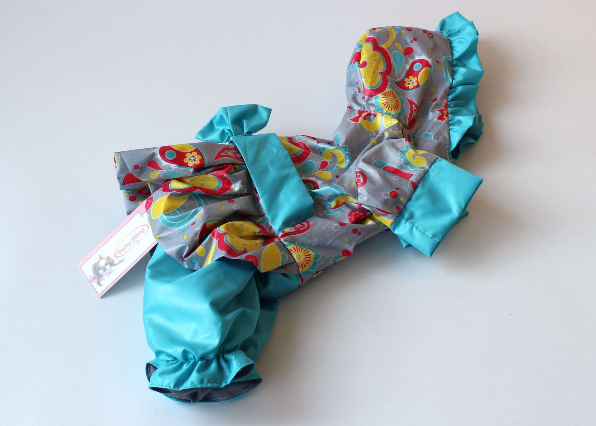 Дождевик для собаки Бирюза