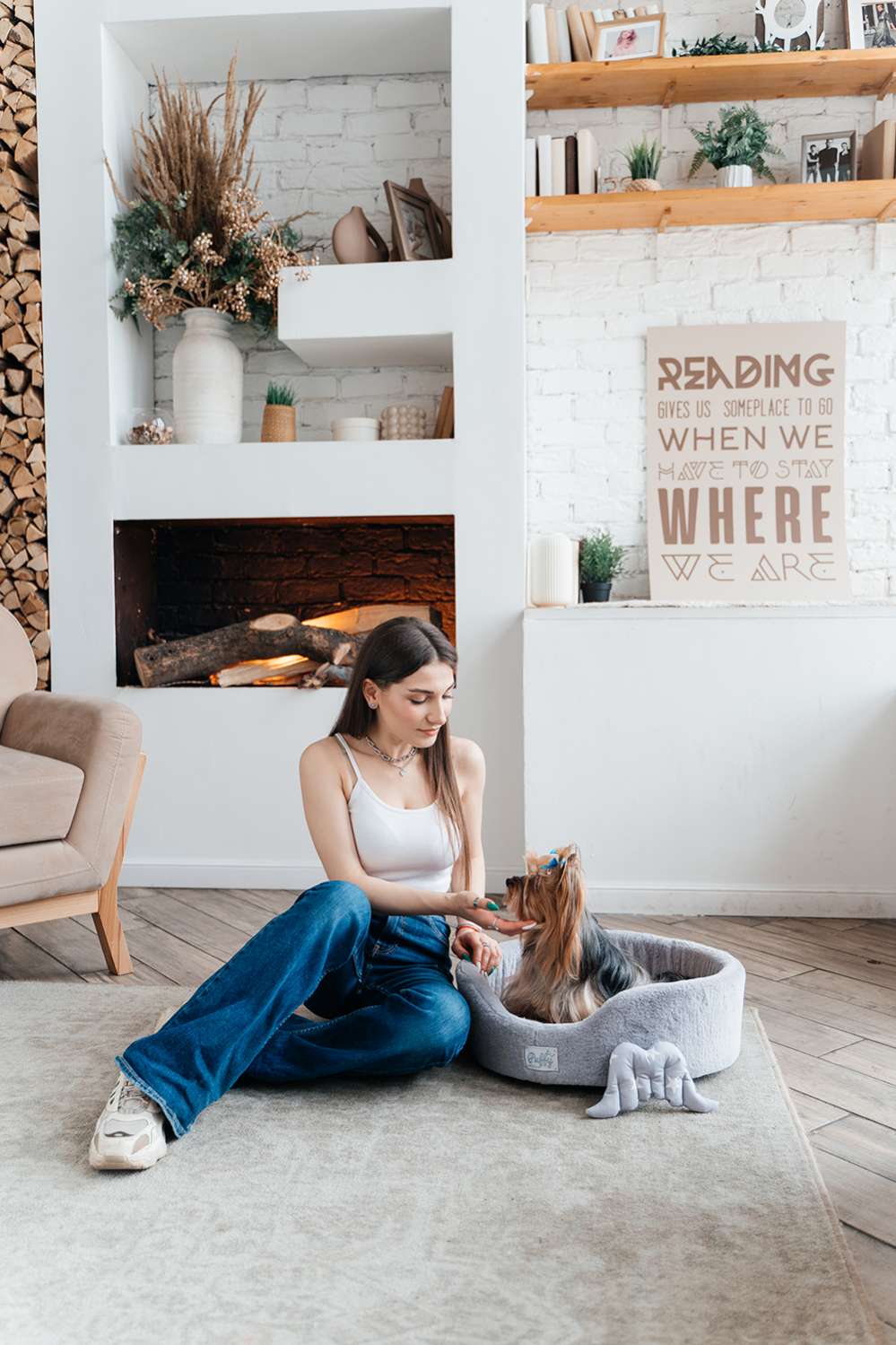 [Лежак] Лежанка для собак Puffy Сумерки