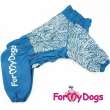Комбинезон для собак на широкую грудь ForMyDogs Васильки