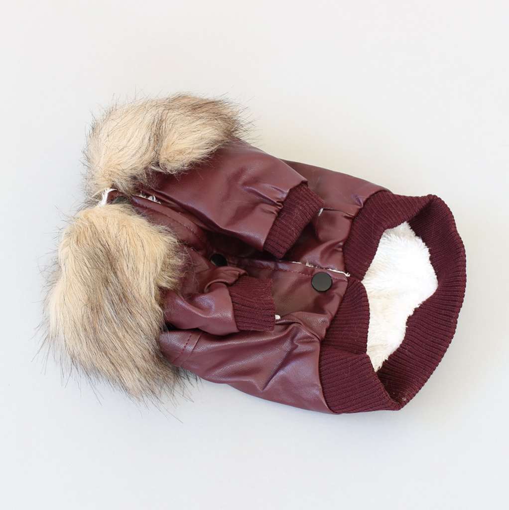 Кожаная куртка для собак Pet Маршал