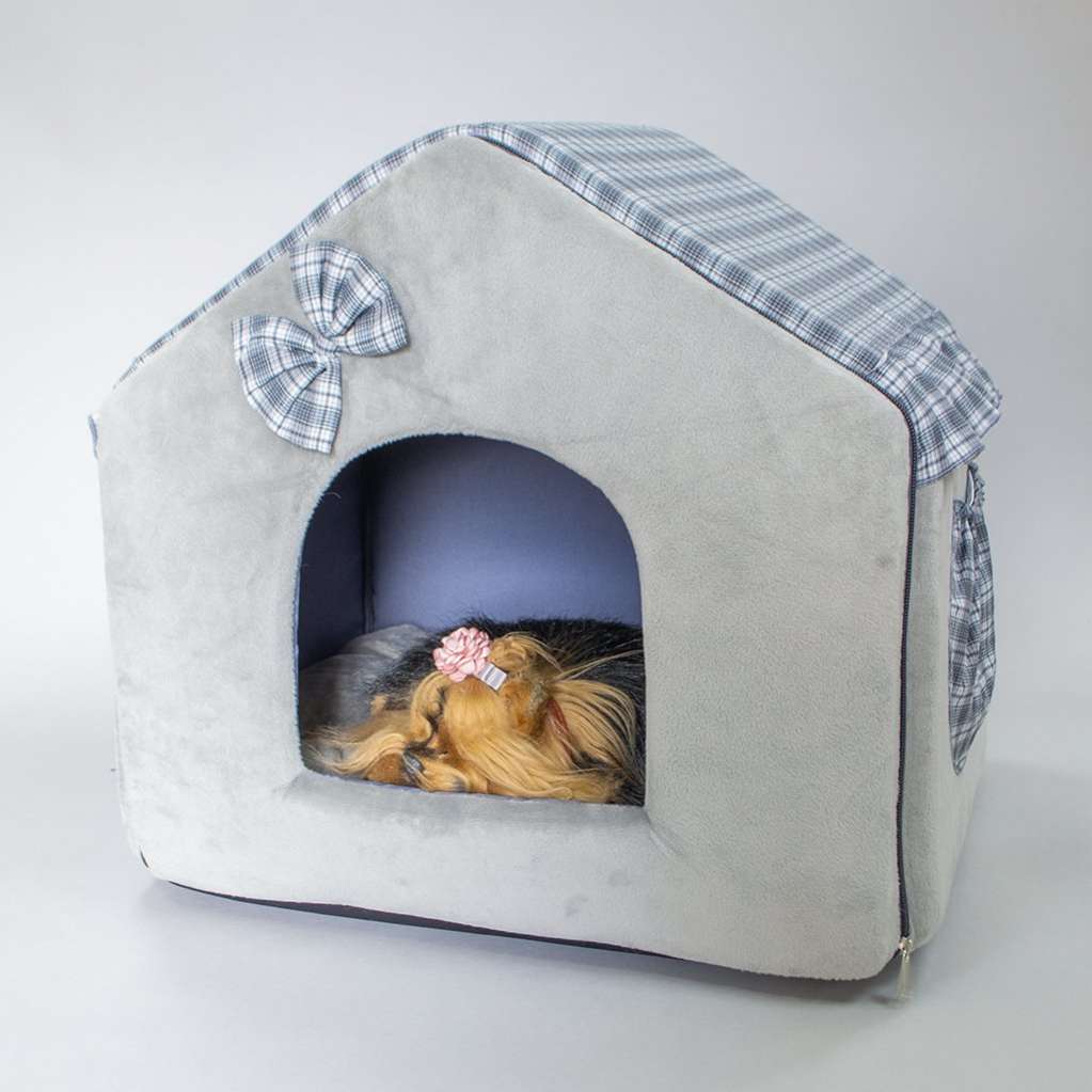 Домик для собаки Puffy Fancy серый