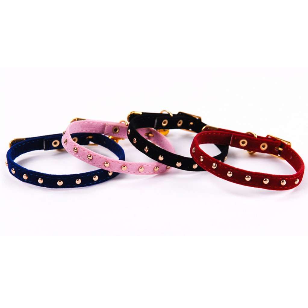 Ошейник для собак Pet Велюр с кнопками