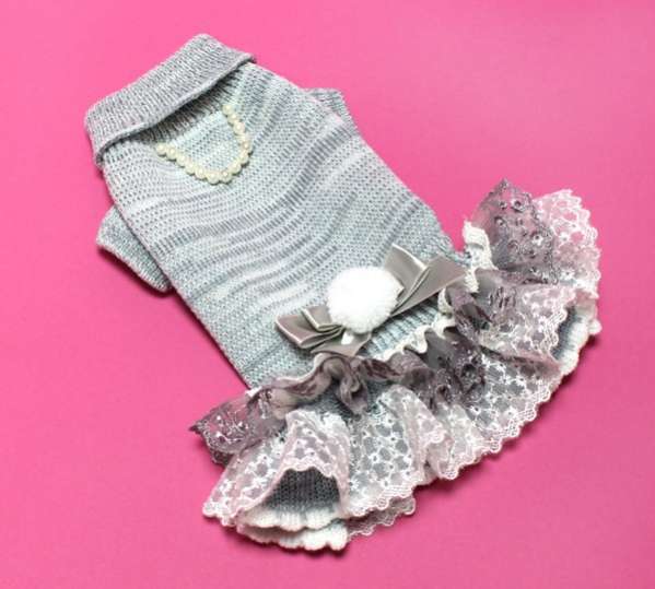 Шерстяное платье для собак Puffy Грейси