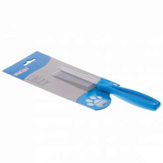 Расческа для собак стальная хромовое покрытие 24 зуба