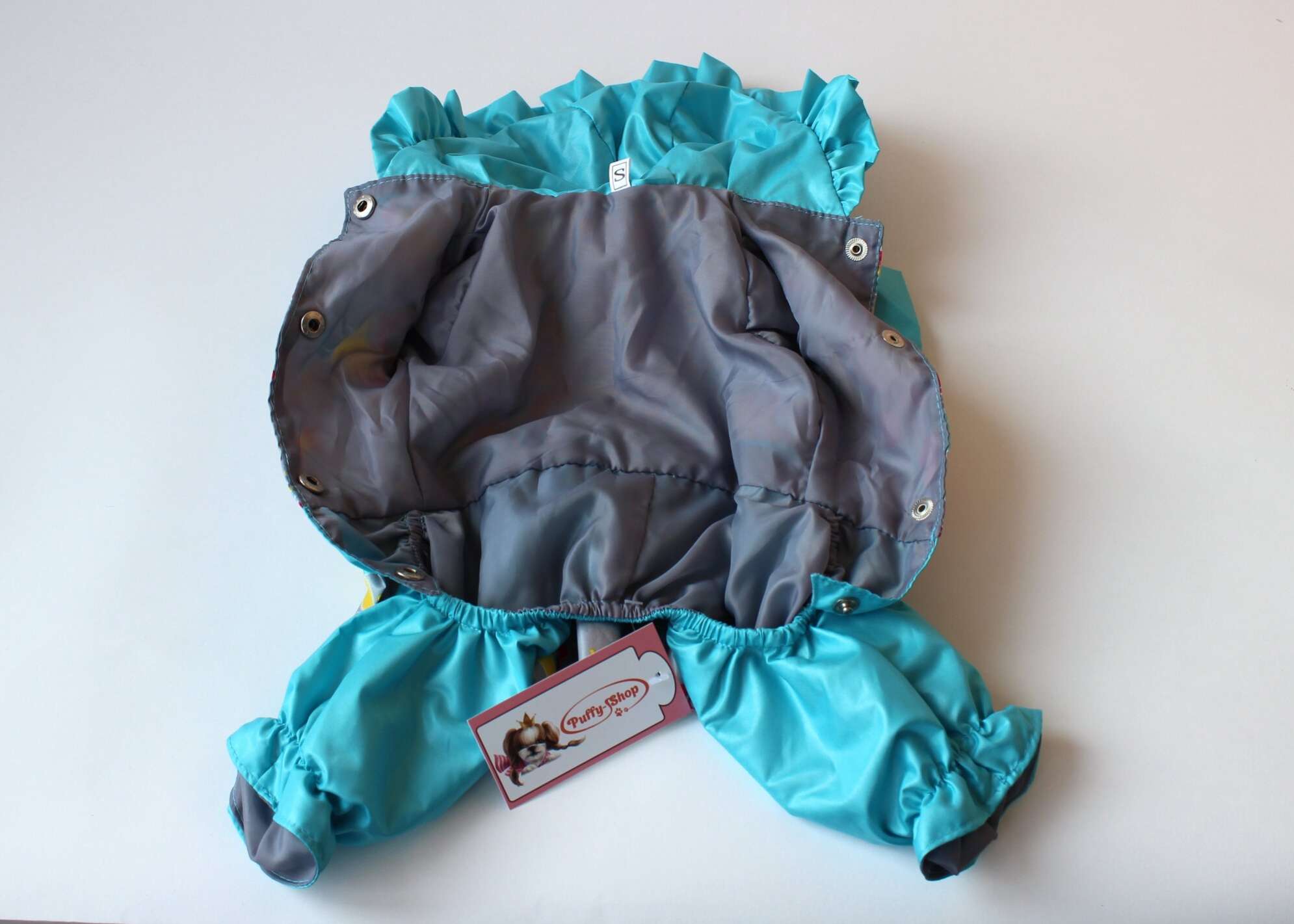 Дождевик для собаки Бирюза